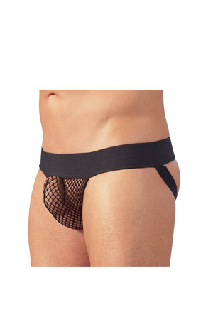 Slip Jock con Apertura Posteriore Nero. Taglia L