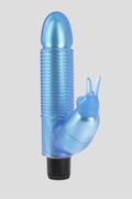 Vibratore Rabbit Jelly Gems 19cm Blu