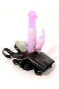 Strap On Dual Tech Rabbit Ruotante Vibrante 17cm