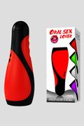Masturbatore Oral Sex Lover Vibrante Rosso