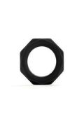 Anello Fallico Octagon Diam 2,7cm Small Nero