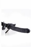 Fallo Indossabile Hollow Strap-On 29cm Nero Vibrante