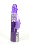 Vibratore Rabbit Jelly Soft Viola 24cm