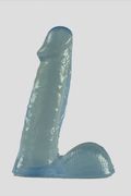 Dildo Basix Rubber Works Trasparente 16cm