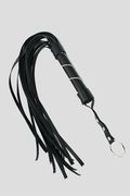 Bdsm Frusta Whip a Frange 62cm Nera